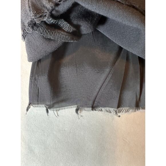 Talbots Women Italian Wool Blend Slate Gray Wide Leg Trouser Pants Size 12 Lined - Picture 8 of 9